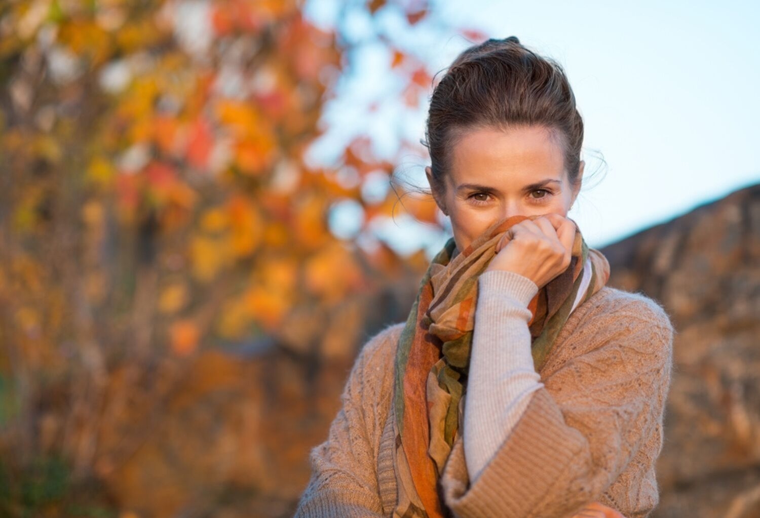 Rostro perfecto en otoño sin necesidad de maquillaje